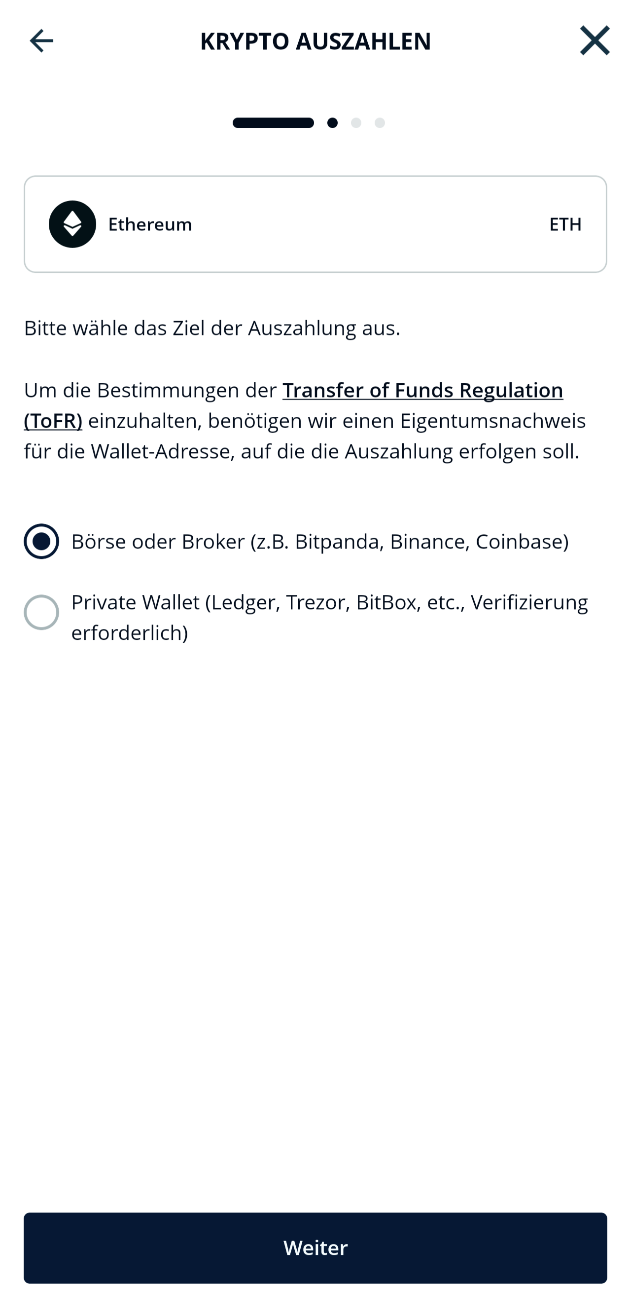 Transfer of Funds Regulation (ToFR) – BISON
