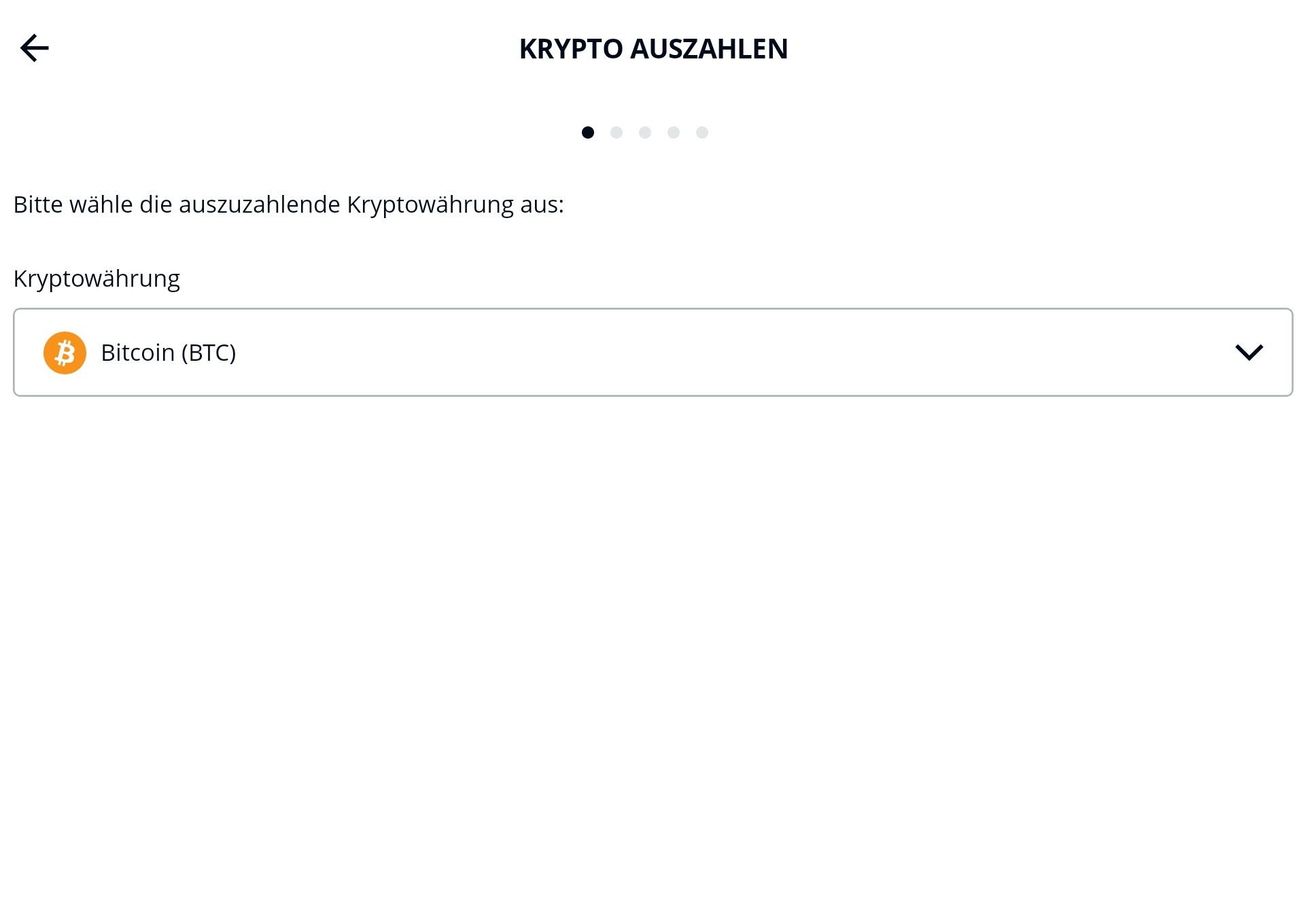 Auszahlungen von Kryptowährungen von deinem BISON Konto auf eine Wallet –  BISON